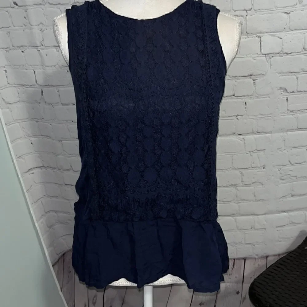 Knox Rose - Navy Blue Sleeveless Top - S